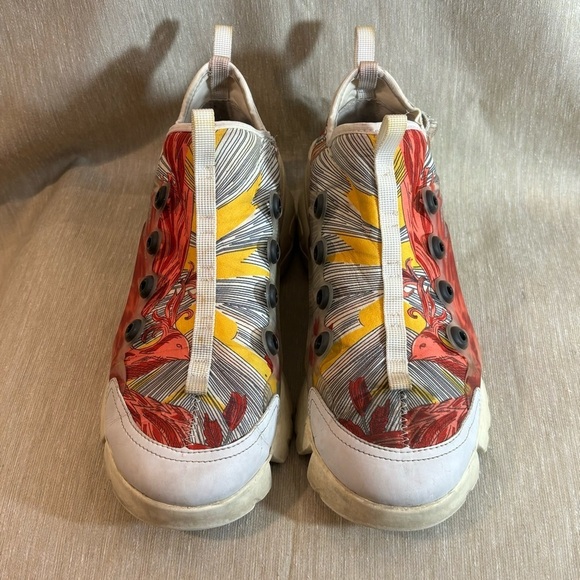 CHRISTIAN DIOR SZ 39 MULTICOLOR DIOR MILLE FLEURS D-CONNECT SNEAKERS Flaws - Picture 3 of 11